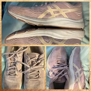 ASICS Women's Light Pink and Cream Athletic Shoes